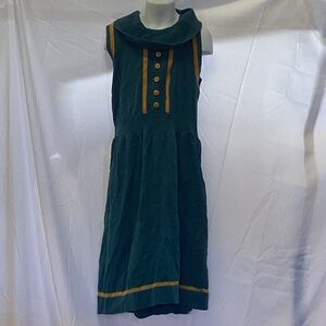 Tulle Teal And Yellow Turtle Neck Sweater Dress